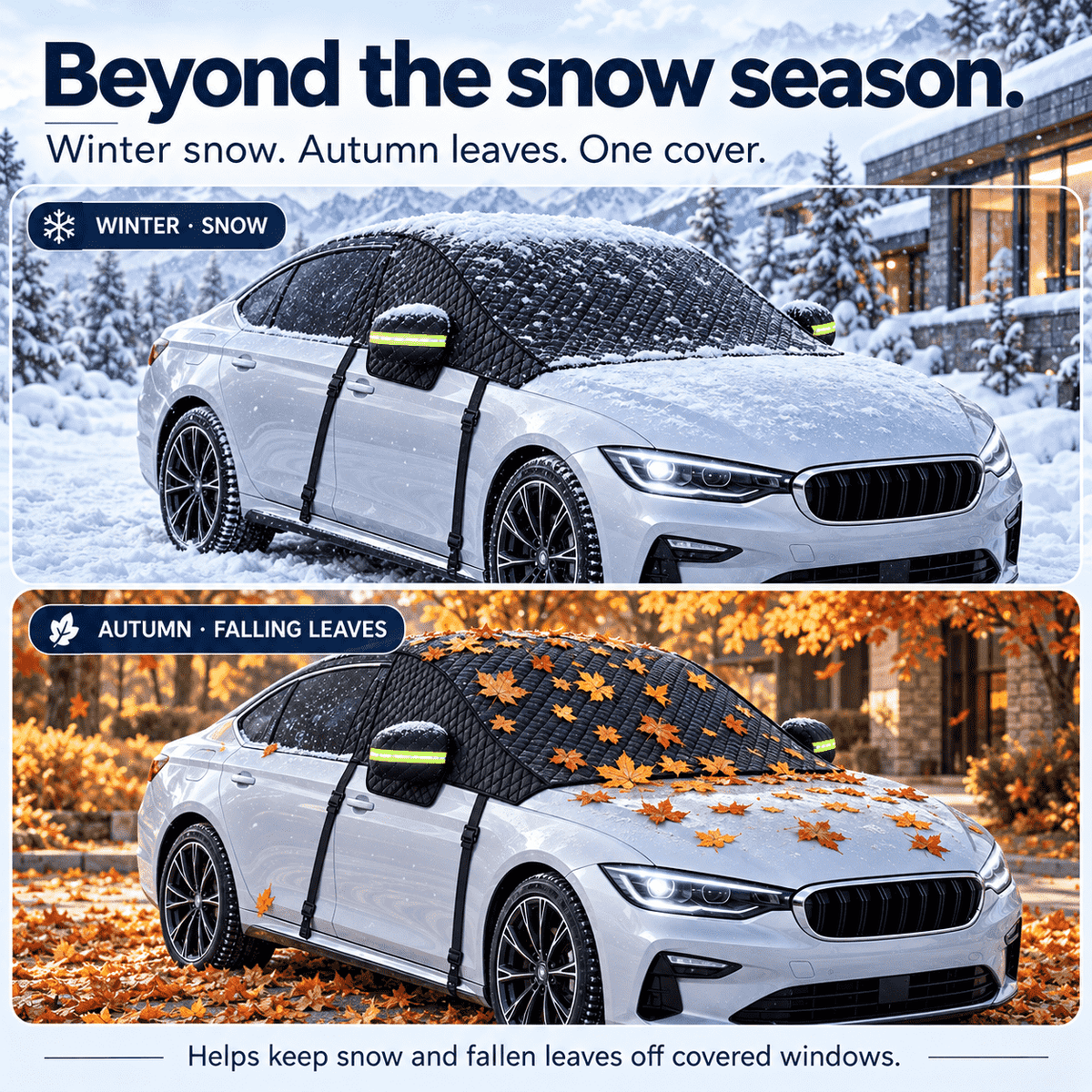 Magnetic Windshield Protector – Snow, Ice & All-Weather Car Cover