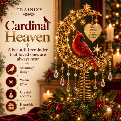 Lighted Christmas Tree Topper – Glowing Memorial Angel & Holiday Keepsakes