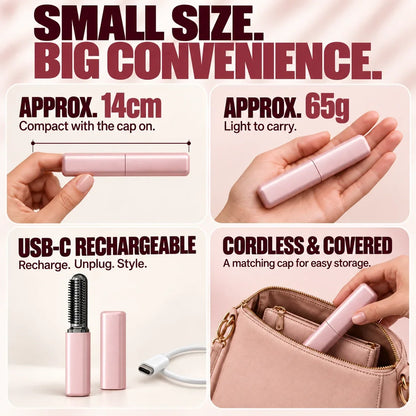 Fast Heating Curler – Mini Cordless Hair Styler
