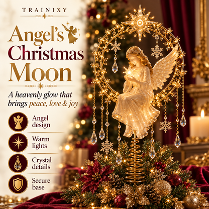 Lighted Christmas Tree Topper – Glowing Memorial Angel & Holiday Keepsakes