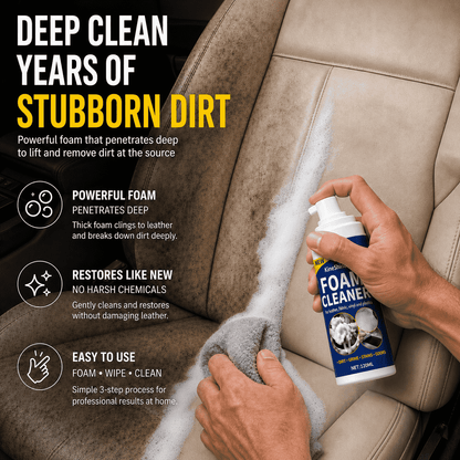 Erase Years of Dirt in Seconds — Powerful Deep-Clean Foam for Your Entire Car Interior🎄