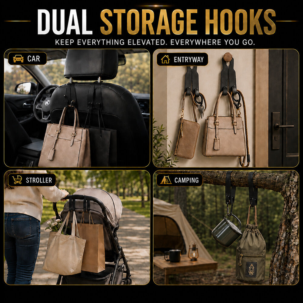 One Hook. Endless Possibilities — Premium Multi-Functional Organizer for Car, Home & Outdoor Adventures