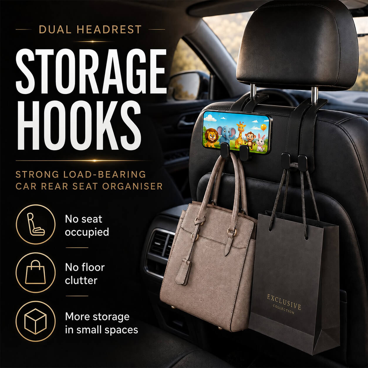One Hook. Endless Possibilities — Premium Multi-Functional Organizer for Car, Home & Outdoor Adventures