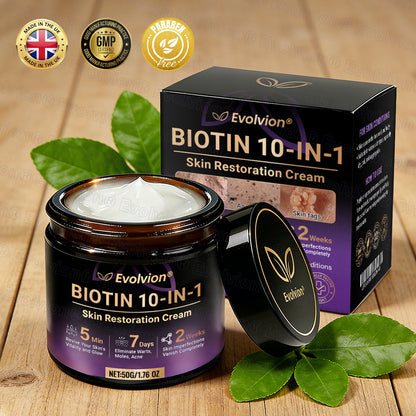 Made and Shipped from UK ✨Evolvion® Biotin 10-in-1 Skin Restoration Cream ☘️☘️☘️