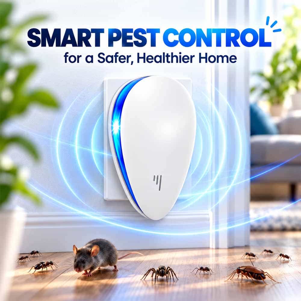 Ultrasonic Pest Repeller – Chemical-Free Home Protection for 40+ Pests