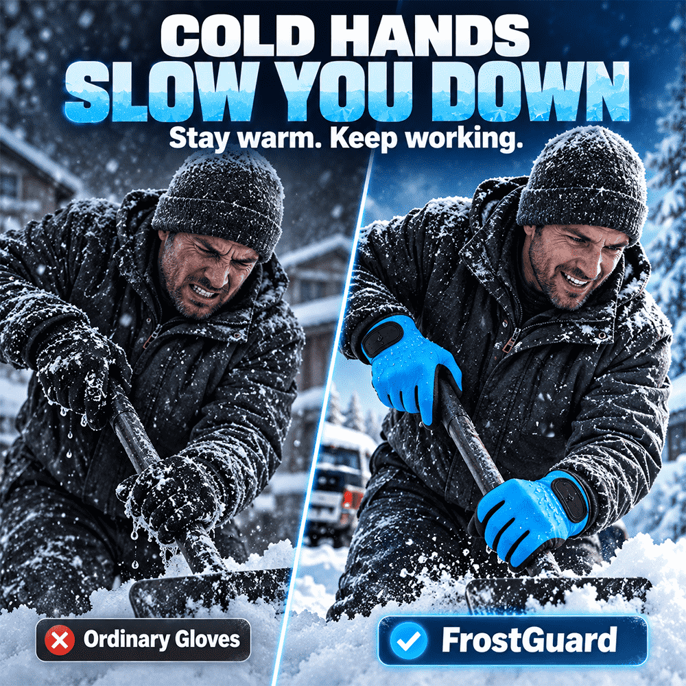 Fleece-Lined Waterproof Winter Gloves – Warm, Dry & Ready for Any Job!