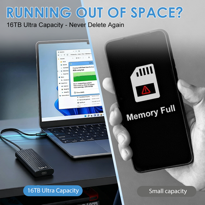 🏆Flash Sale⚡ 50K+ SOLD! Almost Gone-🔥16TB Large-Capacity Type-C Portable Mini SSD⚡-up