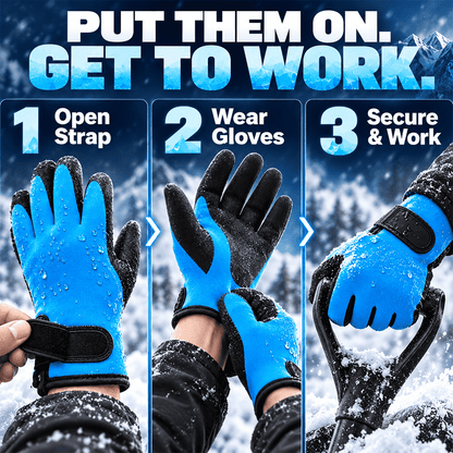 Fleece-Lined Waterproof Winter Gloves – Warm, Dry & Ready for Any Job!