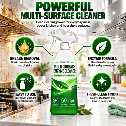 Powerful Multi-Surface Enzyme Cleaner — Removes Grease, Grime & Odours ✨