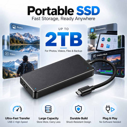 🏆 2026’s Most Popular Portable SSD — Premium Type-C Mini Storage | 500GB / 1TB / 2TB
