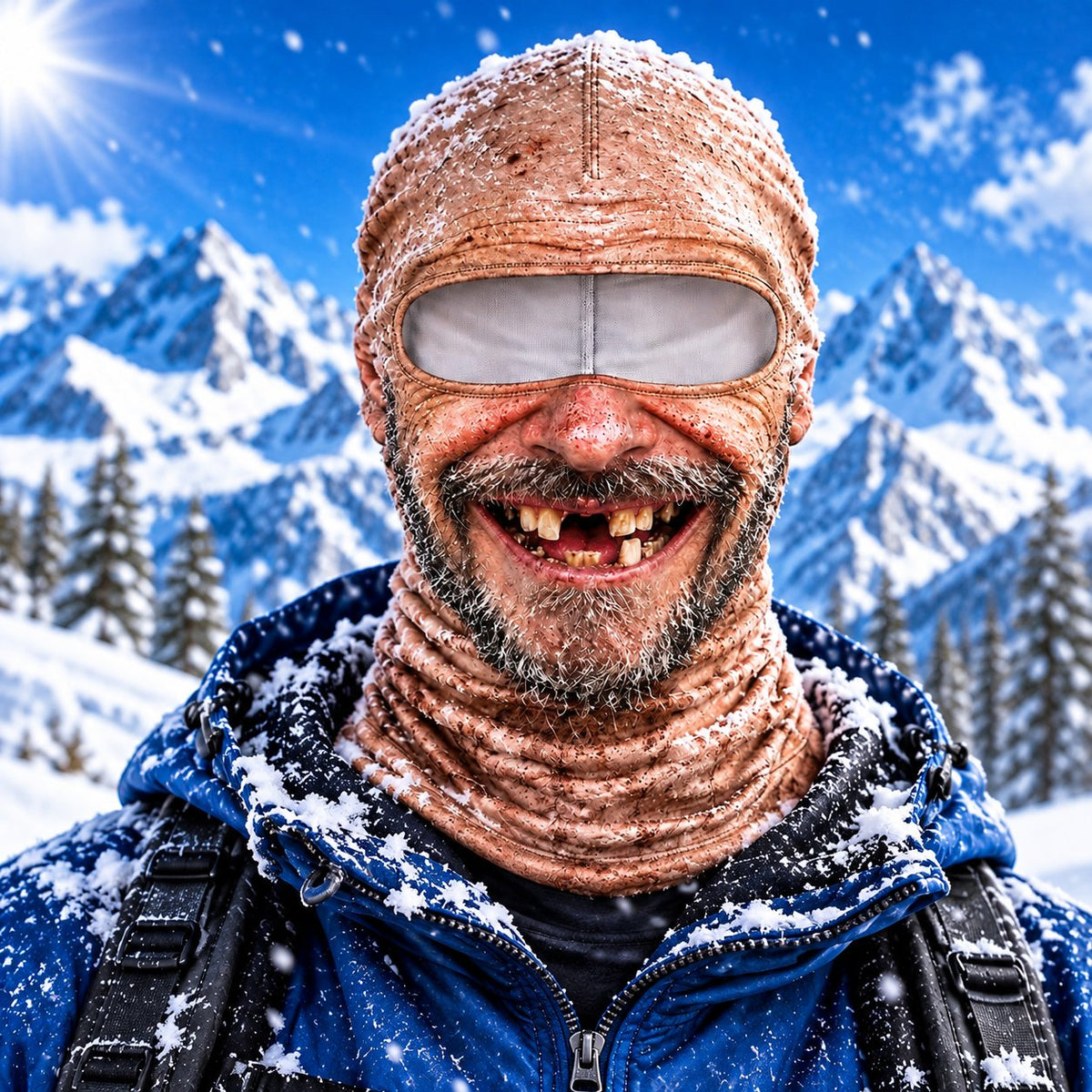 Realistic Face Ski Mask – Funny 3D Balaclava