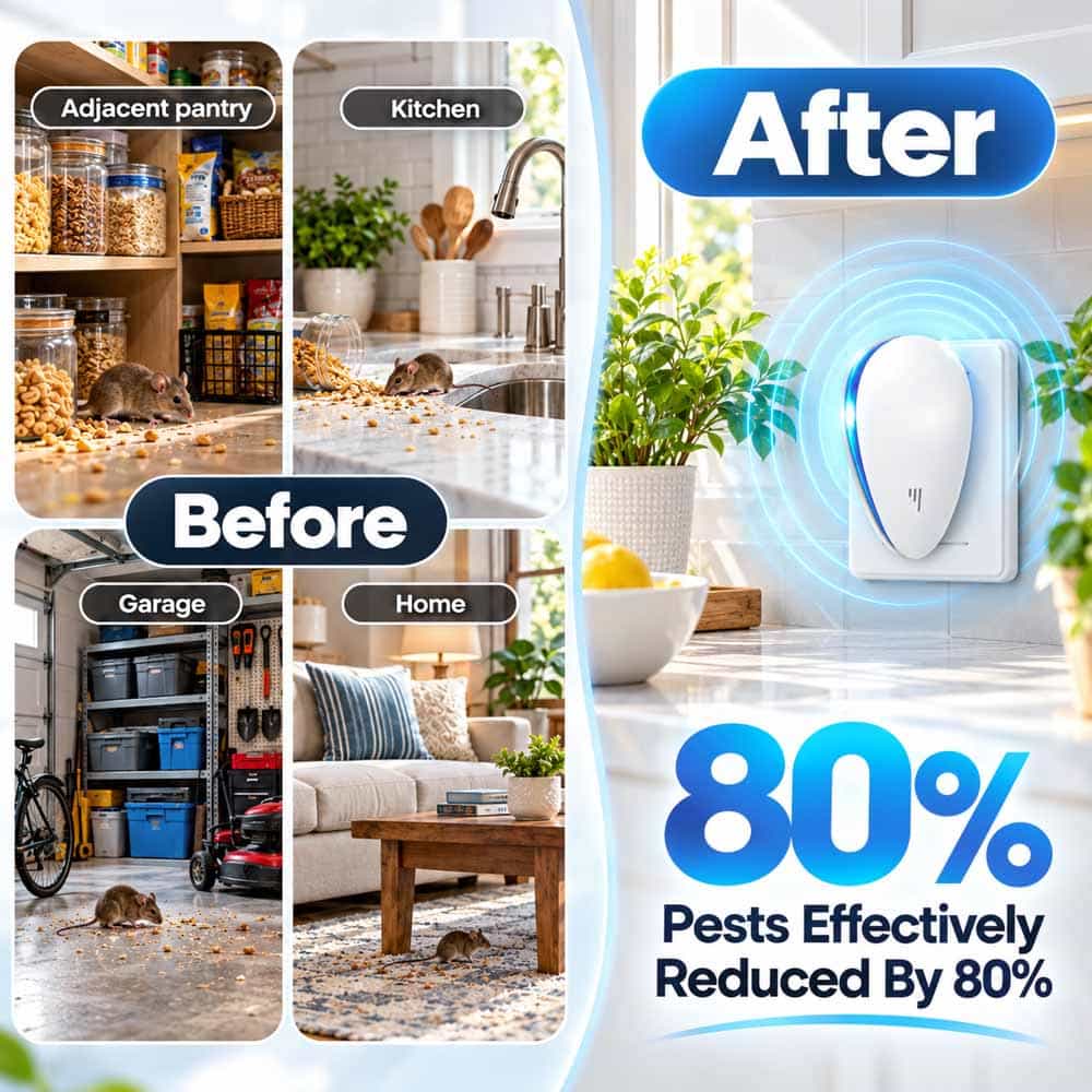 Ultrasonic Pest Repeller – Chemical-Free Home Protection for 40+ Pests