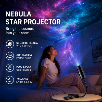 💡BVJ® Plug-and-Play HD Galaxy & Ocean Projector Night Light 🥳 Over 50,000 satisfied users🏆