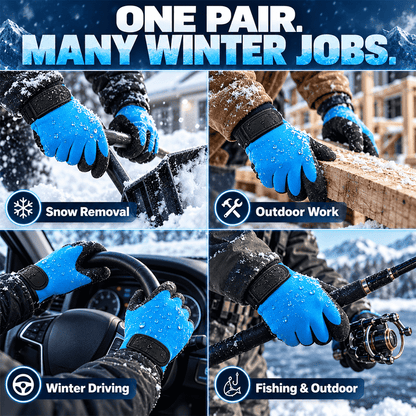Fleece-Lined Waterproof Winter Gloves – Warm, Dry & Ready for Any Job!