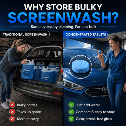Concentrated Windscreen Washer Tablets — Just Add Water & Clean Your Windscreen✨
