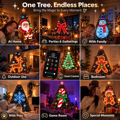 🎄Smart Animated Christmas Tree Lights — Make Your Christmas Tree Come Alive!🎅