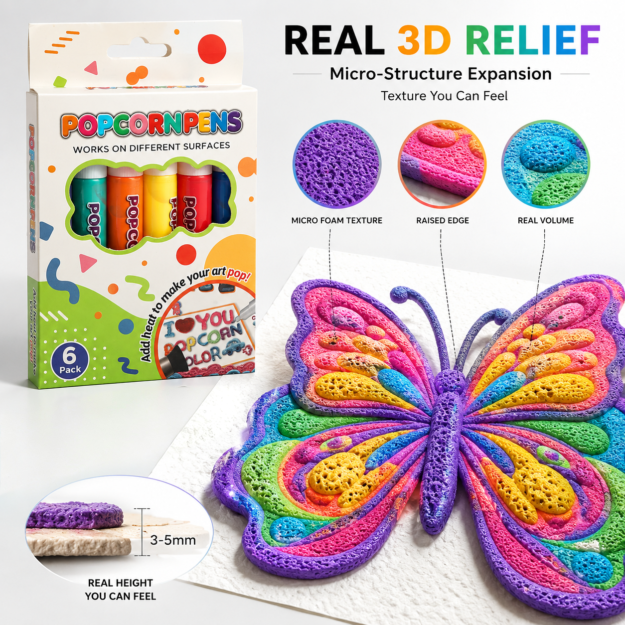 Save 50% by ordering today丨IEY® 3D Relief Art Pen – Turn Flat Drawings Into Touchable 3D Art✨