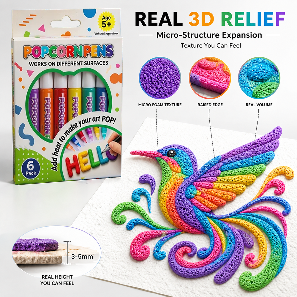 Save 50% by ordering today丨IEY® 3D Relief Art Pen – Turn Flat Drawings Into Touchable 3D Art - up