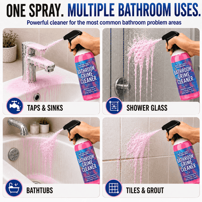 Spray Away Years of Bathroom Grime — Powerful Cleaner for Limescale, Mold, Water Stains & More ✨✨