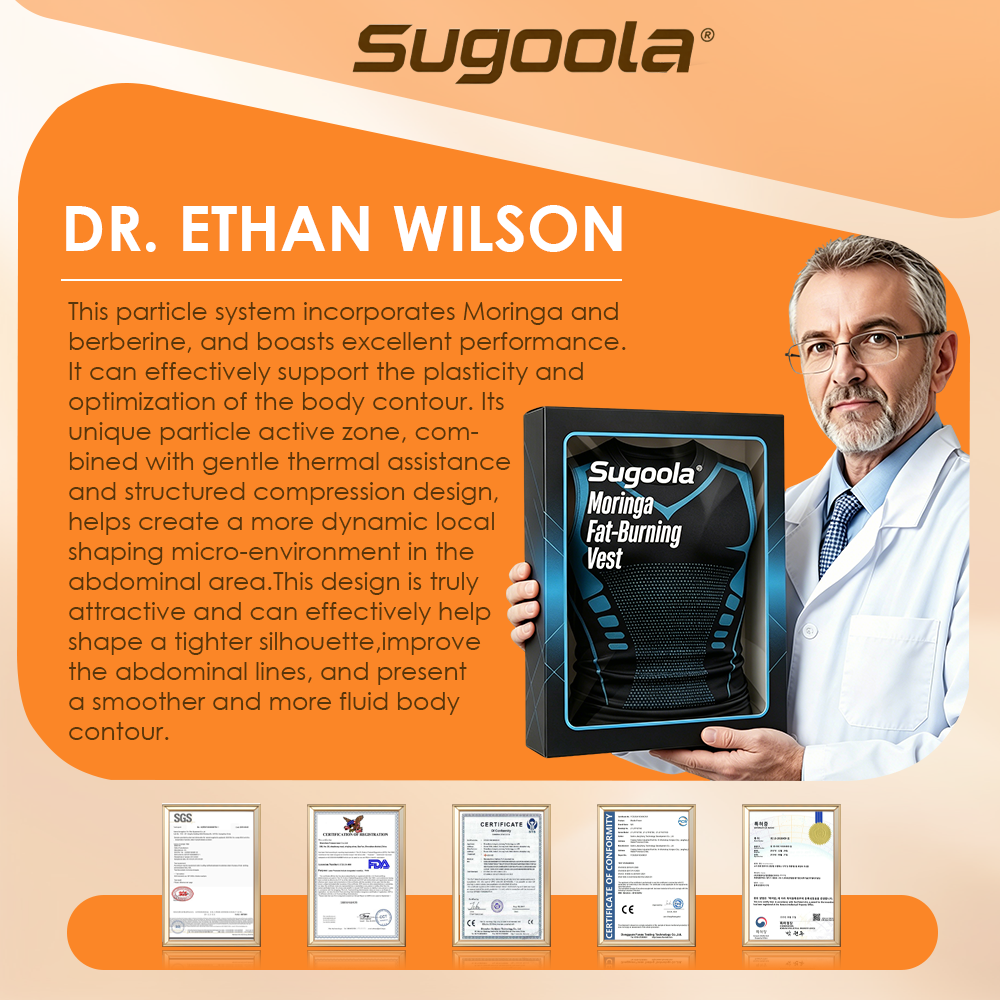 Sugoola® Moringa & Berberine 4-in-1 Microparticle Sculpting & Fat-Burning Vest💪💪💪