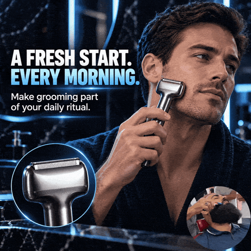 Men's Rechargeable Foil Electric Shaver – Efficient Close Shaving, Cordless Portable Wet & Dry Beard Razor for Daily Grooming