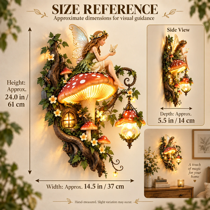 ✨ 50% OFF — Enchanted Mushroom Fairy Wall Light 🧚🍄