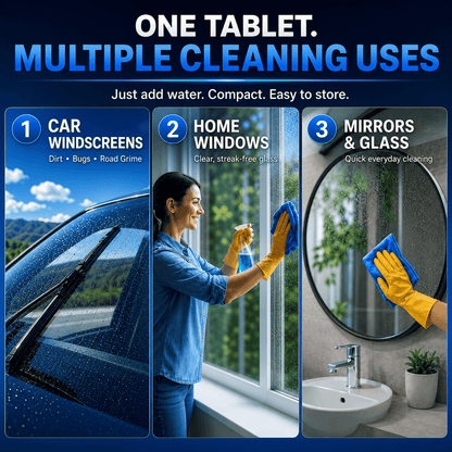 Concentrated Windscreen Washer Tablets — Just Add Water & Clean Your Windscreen✨