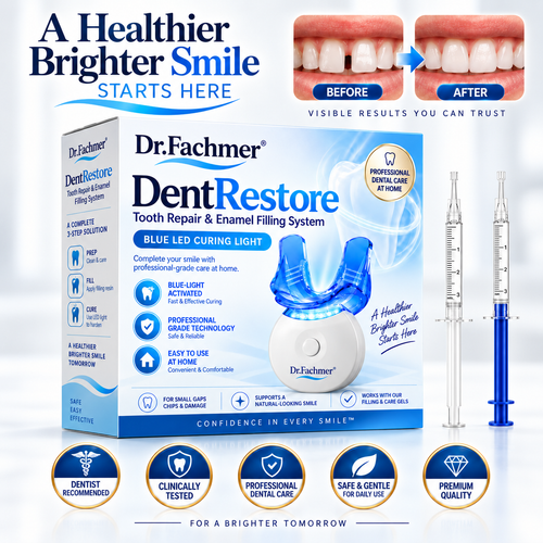 Dr.Fachmer® DentRestore Tooth Repair & Filling System 🦷