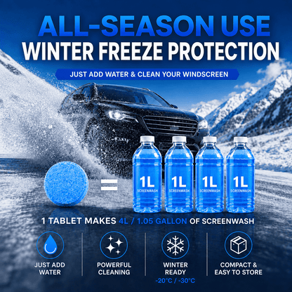 Concentrated Windscreen Washer Tablets — Just Add Water & Clean Your Windscreen✨