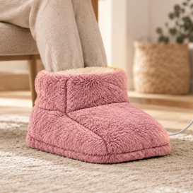Cozy Heated Foot Warmer in pink