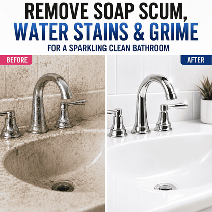 Spray Away Years of Bathroom Grime — Powerful Cleaner for Limescale, Mold, Water Stains & More ✨✨