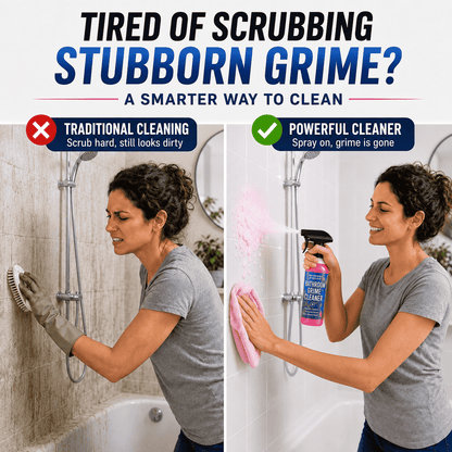 Spray Away Years of Bathroom Grime — Powerful Cleaner for Limescale, Mold, Water Stains & More ✨✨