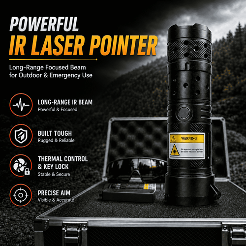 Powerful IR Laser Pointer – Long-Range Focused Beam for Outdoor & Emergency Use