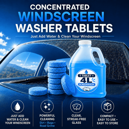 Concentrated Windscreen Washer Tablets — Just Add Water & Clean Your Windscreen✨