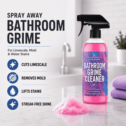 Spray Away Years of Bathroom Grime — Powerful Cleaner for Limescale, Mold, Water Stains & More ✨✨