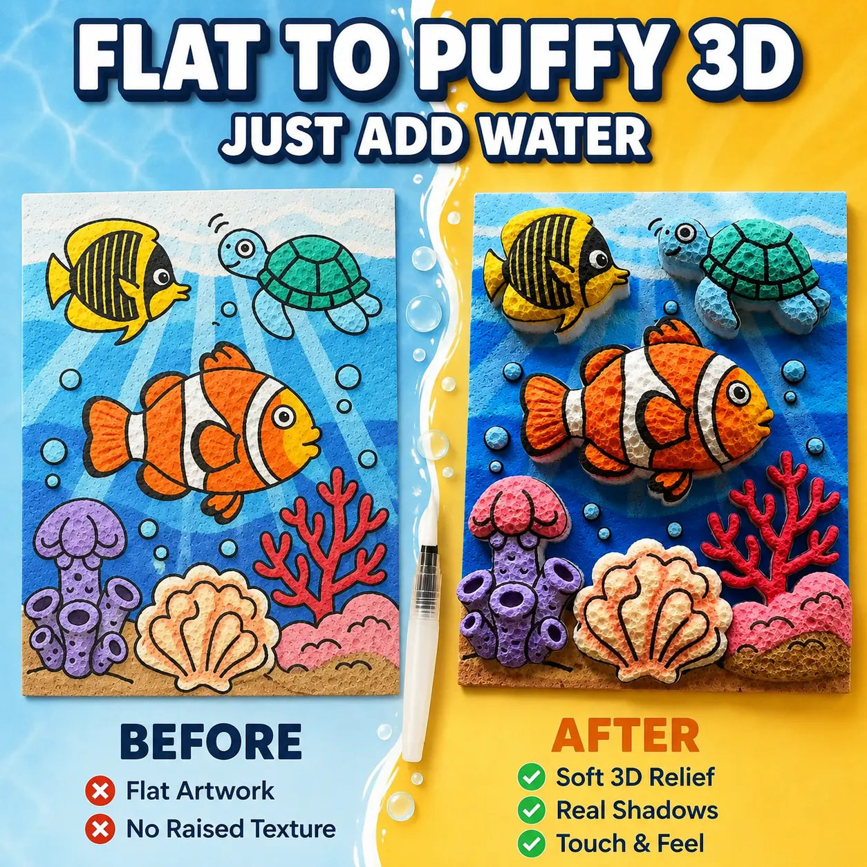 IEY® 3D Puffy Texture Paper🌿
